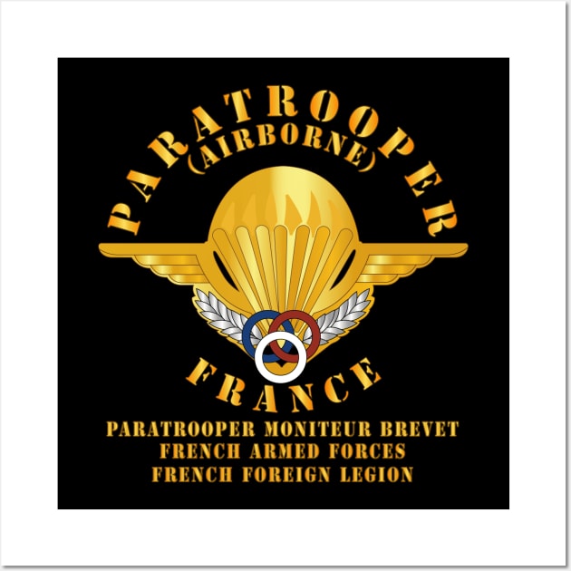 France - Airborne - Paratrooper Moniteur Brevet Wall Art by twix123844